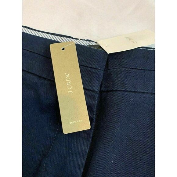 J Crew Womens New Solid Navy Blue Chino Shorts 10 - Picture 6 of 9